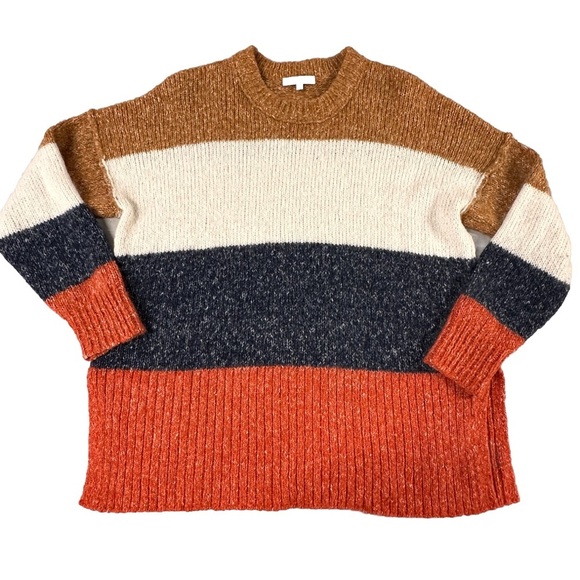 Madewell Sweater Women’s XS Striped Baxter Tunic Alpaca‎ Blend Cozy Soft - Picture 4 of 12